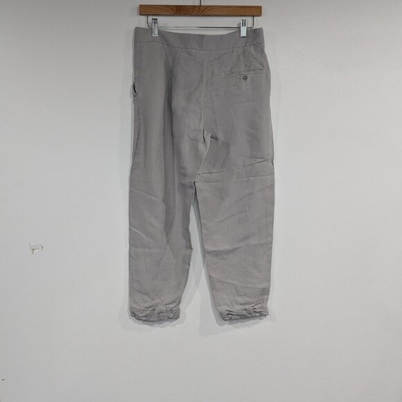 Aritzia Wilfred Allant Linen Blend Pants Light Grey Size 2 - Picture 3 of 4